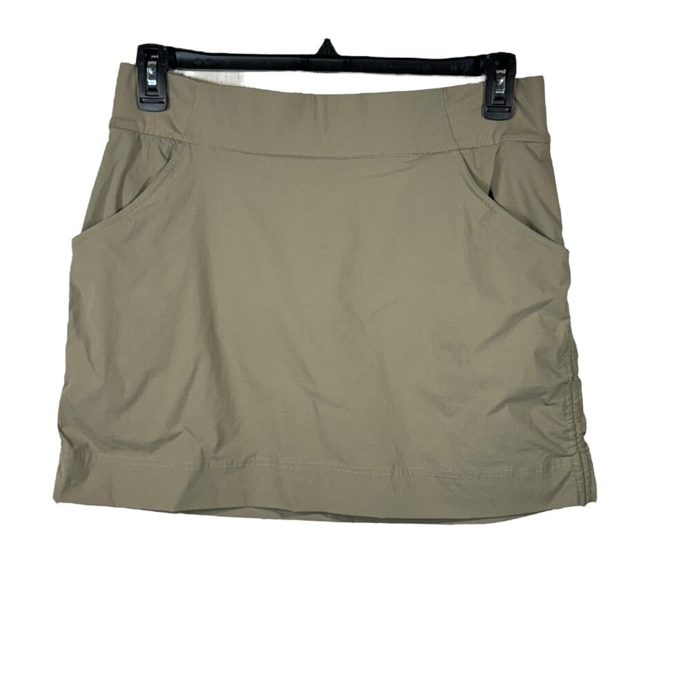 Columbia Large Anytime Mini Skort UPF 50 Stretch Water Repellent Omni-Shield Tan